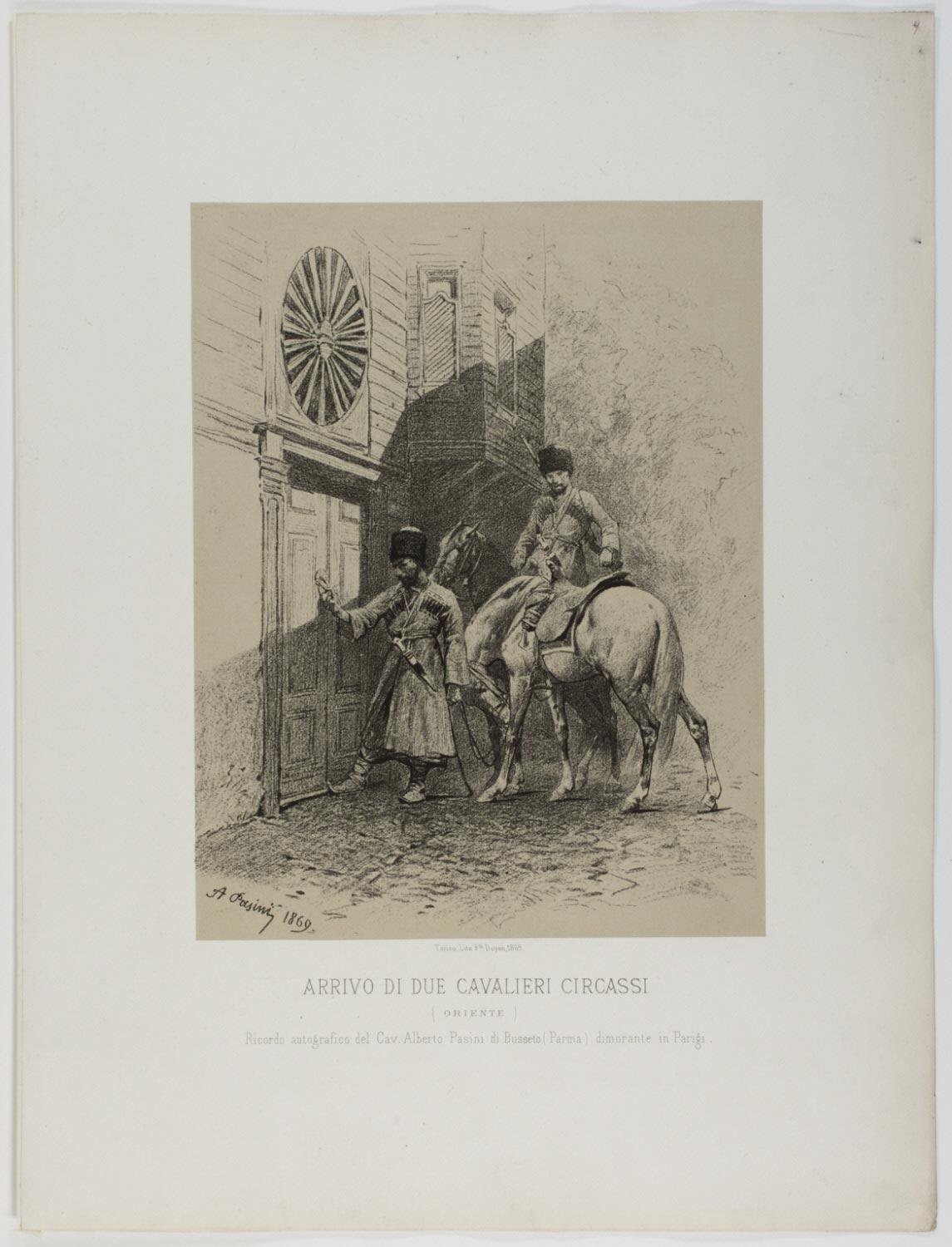 Arrival of Circassian soldiers